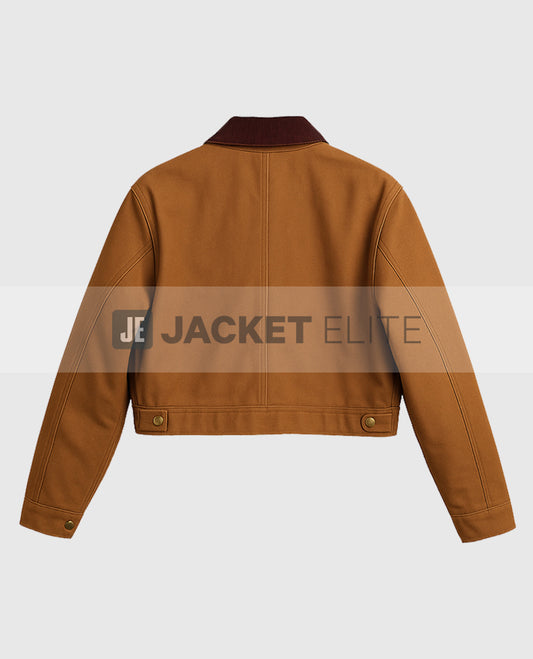 Vintage Carhartt x NY Yankees Crop Brown Jacket