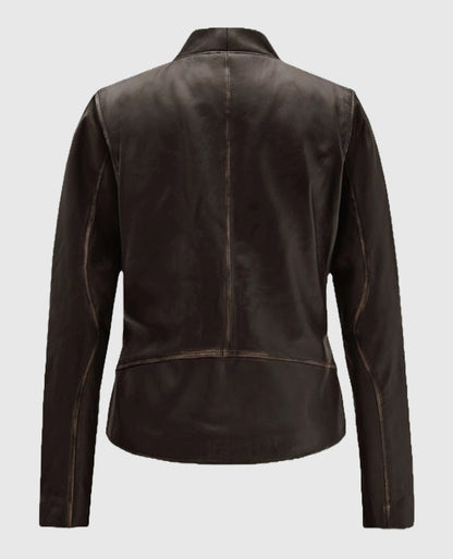 Women's Leather Brown Jacket
