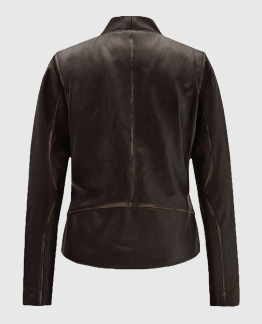 Women's Leather Brown Jacket