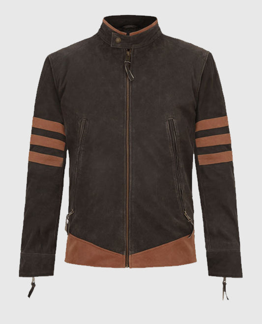 X - Men Origins Wolverine Suede Leather Jacket