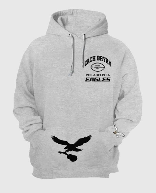 Zach Bryan Eagles Grey Hoodie