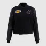 NBA Los Angeles Lakers Women's Black Varsity Jacket