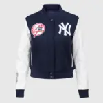 MLB New York Yankees Women's Blue Varsity Jacket