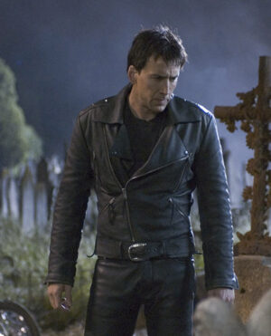Nicolas Cage Ghost Rider Leather Jacket and Pants Set