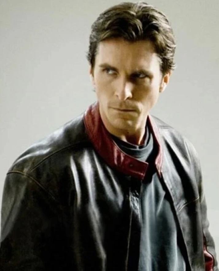 Dark Knight Bruce Wayne Biker Leather Jacket