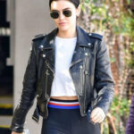 Lucy Hale Biker Leather Jacket