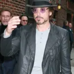 Robert Downey Jr Leather Blazer
