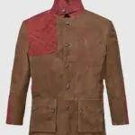 Men's Hickory Suede Leather Safari Blazer