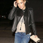 Kate Hudson Black Leather Jacket