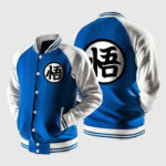 Dragon Ball Goku Blue Baseball Varsity Jacket